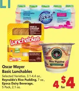 Vallarta Supermarkets Oscar Mayer Basic Lunchables offer