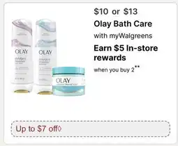 Walgreens Olay Bath Care offer
