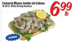 El Super Fresh 16-20Ct. White Shrimp Headless offer