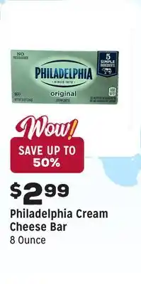 Grocery Outlet Cream Cheese Bar offer