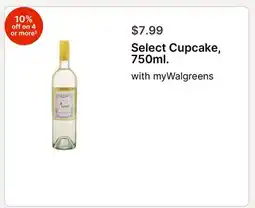 Walgreens Select Cupcake, 750ml offer