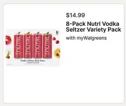 Walgreens 8-Pack Nutrl Vodka Seltzer Variety Pack offer