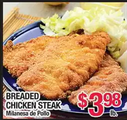 Torres Supermercado BREADED CHICKEN STEAK offer
