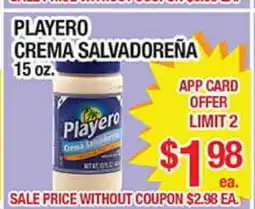Torres Supermercado PLAYERO CREMA SALVADOREÑA offer