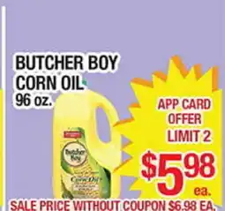 Torres Supermercado BUTCHER BOY CORN OIL offer