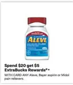 CVS Aleve, Bayer aspirin or Midol pain relievers offer