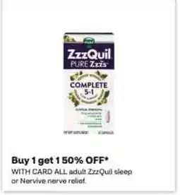 CVS adult ZzzQuil sleep or Nervive nerve relief offer