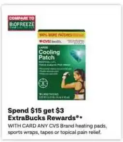 CVS CVS Brand heating pads, sports wraps, tapes or topical pain relief. offer