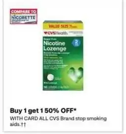 CVS CVS Brand stop smoking offer