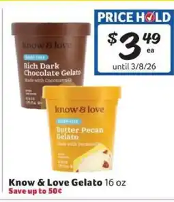 Winn Dixie Know & Love Gelato offer