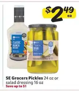 Winn Dixie SE Grocers Pickles or Salad Dressing offer