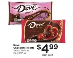 Kroger Dove Chocolate Hearts offer