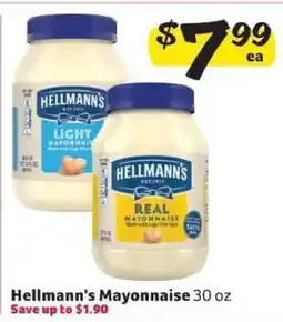 Winn Dixie Hellmann's Mayonnaise offer