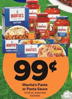 Save a Lot Mantia’s Pasta or Pasta Sauce offer