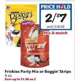 Winn Dixie Friskies Party Mix or Beggin' Strips offer