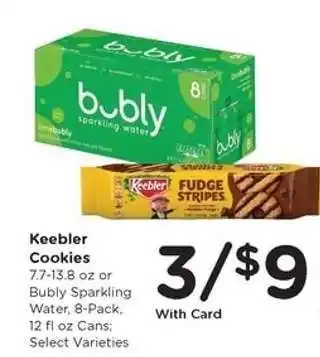 Keebler Cookies or Bubly Sparkling Water