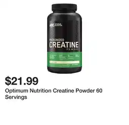 Dick's Sporting Goods Optimum Nutrition Creatine Powder 60 Servings offer