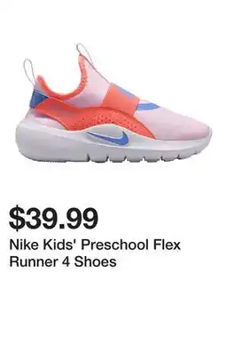 Dick's Sporting Goods Nike Kids' Preschool Flex Runner 4 Shoes offer