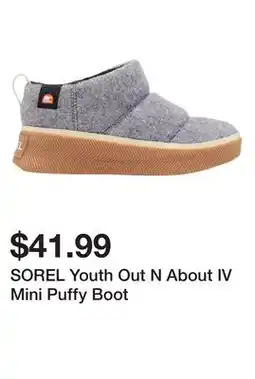 Dick's Sporting Goods SOREL Youth Out N About IV Mini Puffy Boot offer
