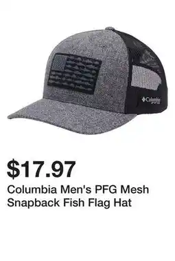 Dick's Sporting Goods Columbia Men's PFG Mesh Snapback Fish Flag Hat offer