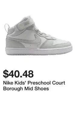 Dick's Sporting Goods Nike Kids' Preschool Court Borough Mid Shoes offer