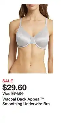 Nordstrom Wacoal Back Appeal Smoothing Underwire Bra offer