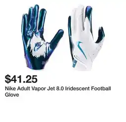Dick's Sporting Goods Nike Adult Vapor Jet 8.0 Iridescent Football Glove offer