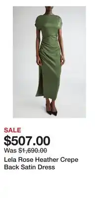 Nordstrom Lela Rose Heather Crepe Back Satin Dress offer