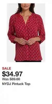 Nordstrom NYDJ Pintuck Top offer