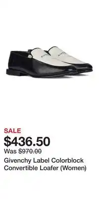 Nordstrom Givenchy Label Colorblock Convertible Loafer (Women) offer