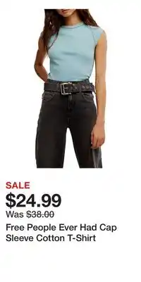 Nordstrom Free People Ever Had Cap Sleeve Cotton T-Shirt offer