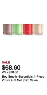 Nordstrom Boy Smells Essentials 4-Piece Votive Gift Set $120 Value offer