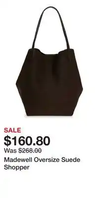 Nordstrom Madewell Oversize Suede Shopper offer
