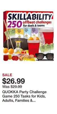 Kohl's QUOKKA Party Challenge Game 250 Tasks for Kids, Adults, Families & Teams - 214 Players offer