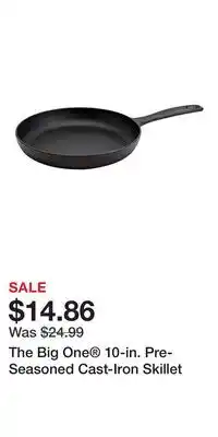 Kohl's The Big One 10-in. Pre-Seasoned Cast-Iron Skillet offer
