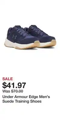 Kohl's Under Armour Edge Men's Suede Training Shoes offer
