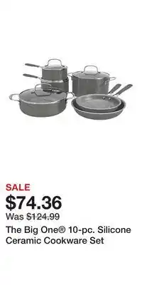 Kohl's The Big One 10-pc. Silicone Ceramic Cookware Set offer