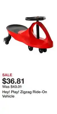 Kohl's Hey! Play! Zigzag Ride-On Vehicle offer