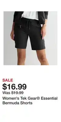 Kohl's Women's Tek Gear Essential Bermuda Shorts offer