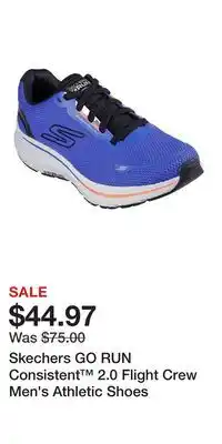 Kohl's Skechers GO RUN Consistent 2.0 Flight Crew Men's Athletic Shoes offer