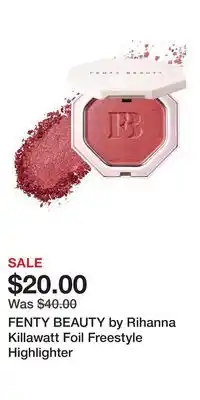 Kohl's FENTY BEAUTY by Rihanna Killawatt Foil Freestyle Highlighter offer