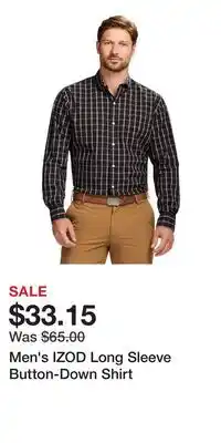 Kohl's Men's IZOD Long Sleeve Button-Down Shirt offer