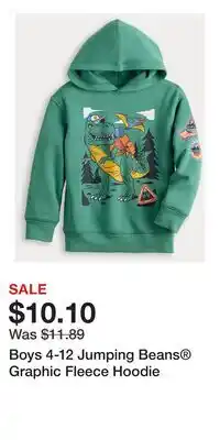 Kohl's Boys 4-12 Jumping Beans Graphic Fleece Hoodie offer