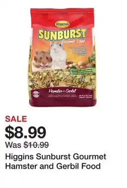 Petsmart Higgins Sunburst Gourmet Hamster and Gerbil Food offer