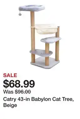 Petsmart Catry 43-in Babylon Cat Tree, Beige offer