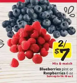 Winn Dixie Blueberries or Raspberries offer