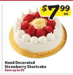 Winn Dixie Hand Decorated Strawberry Shortcake offer