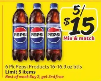 Winn Dixie Pepsi Products offer