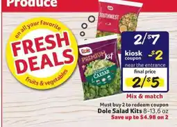 Winn Dixie Dole Salad Kits offer