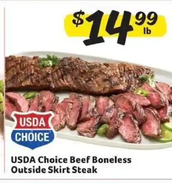 Winn Dixie USDA Choice Beef Boneless Outside Skirt Steak offer